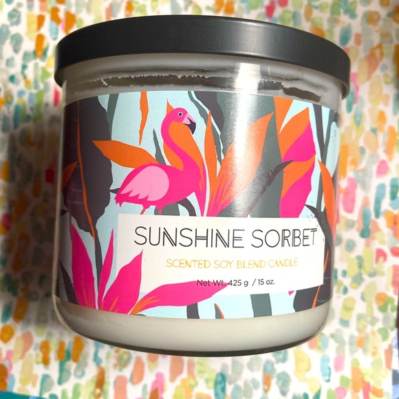 Ulta Beauty Accents Ulta Sunshine Sorbet 3 Wick Candle Poshmark